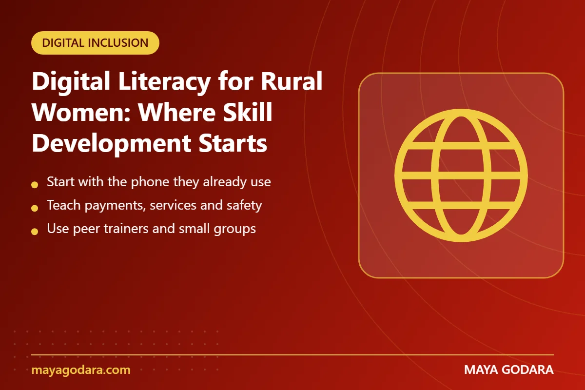 Digital Literacy for Rural Women: Where Skill Development Starts - key points