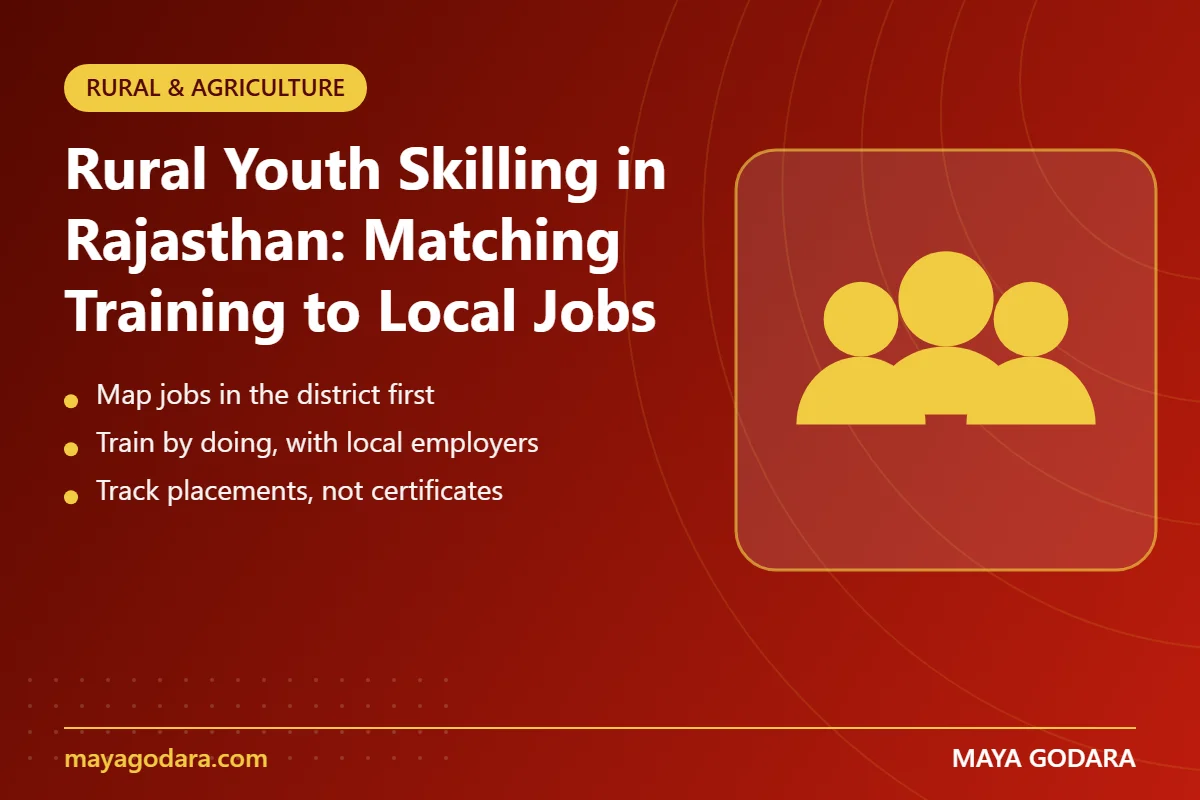 Rural Youth Skilling in Rajasthan: Matching Training to Local Jobs - key points