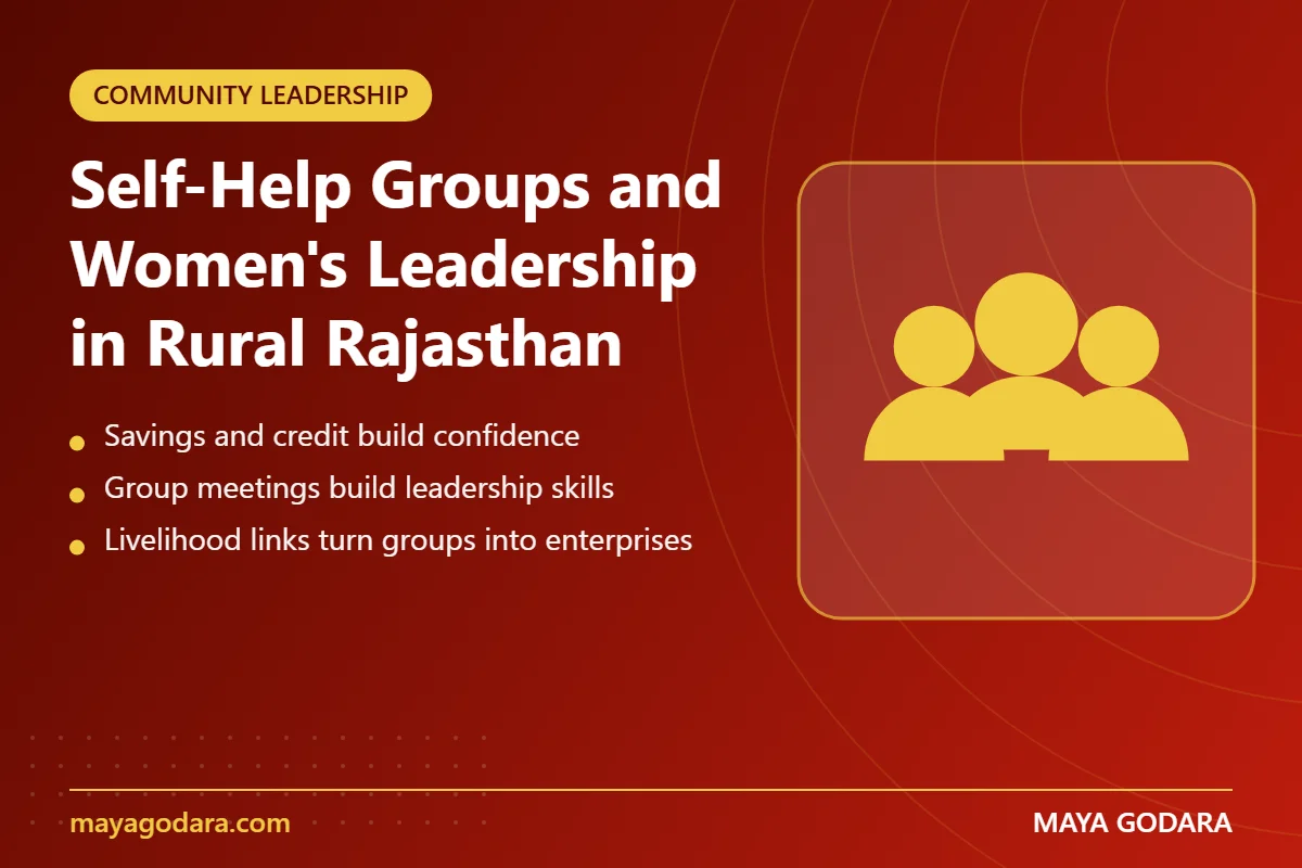 Self-Help Groups and Women's Leadership in Rural Rajasthan - key points